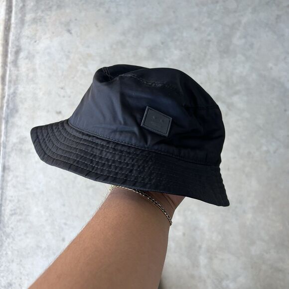 ACNE STUDIOS - Black Buko Bucket Hat OSFM - Picture 1 of 3